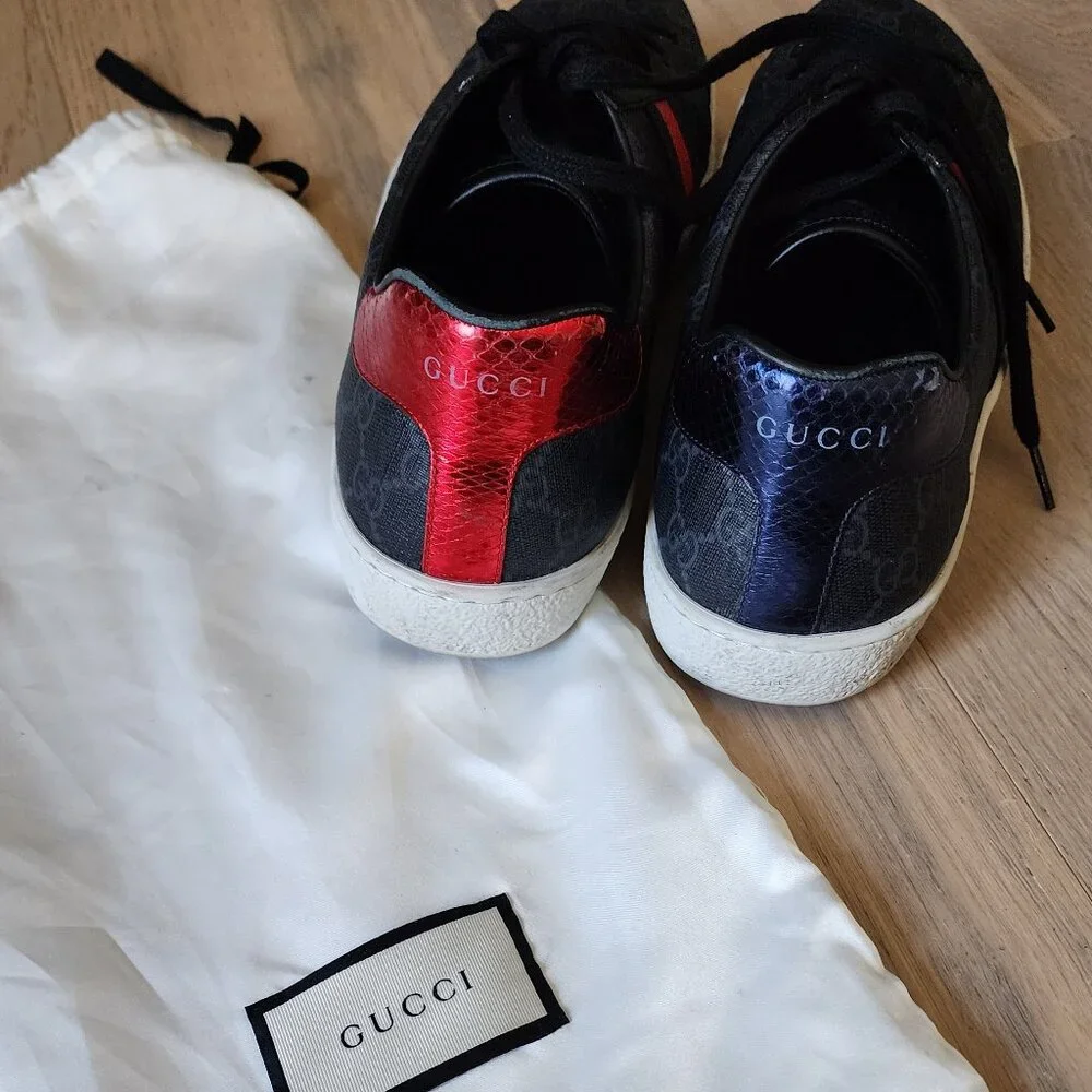 Men's Ace GG Gucci Supreme Sneaker Size 12 - Picture 1 of 8